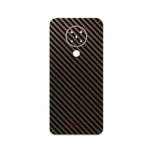 MAHOOT Glossy-Brown-Fiber Cover Sticker for Nokia 5.3