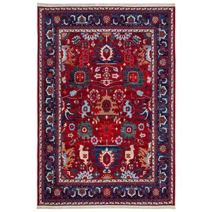 فرش ماشینی محتشم کد 200282 زمینه لاکی