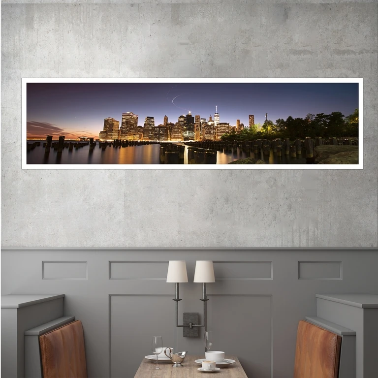 تابلو بکلیت طرح منظره شهر مدل کشیده W-7480