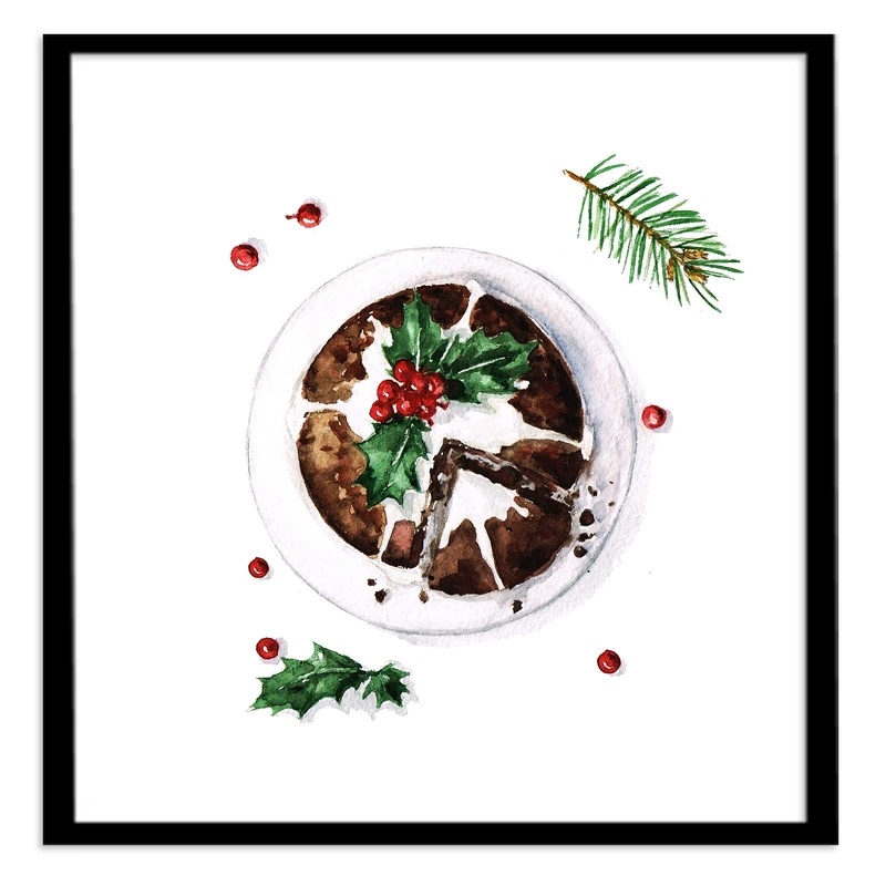 تابلو بکلیت طرح نقاشی کیک شکلاتی مدل B-s1016