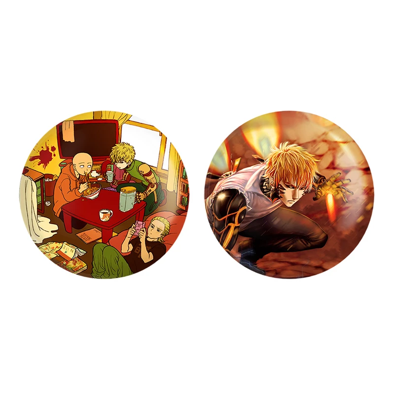 مگنت خندالو طرح سایتاما و جنوس انیمه مرد تک مشتی کد 1136211358 مجموعه 2 عددی