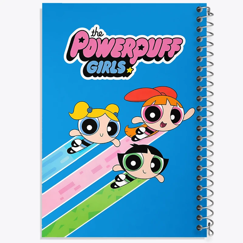 دفتر ژورنال نویسی 50 برگ خندالو مدل نقطه ای طرح دختران نیرومند (The Powerpuff Girls) کد N4447