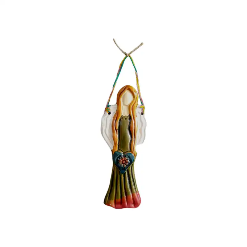 آویز سفالی طرح فرشته کد 01