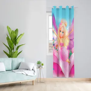  پرده مدل اتاق کودک دخترانه مخمل پانچی کد 4865 سایز 140x200 سانتی متر