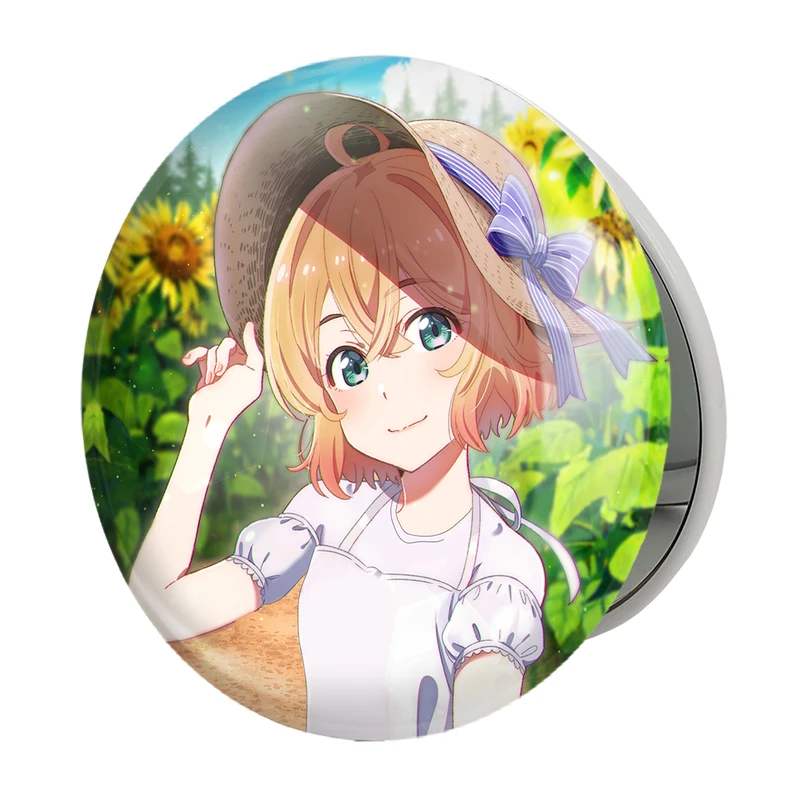 آینه جیبی خندالو طرح مامی نانامی انیمه کانوجواوکاری مدل تاشو کد 18220 