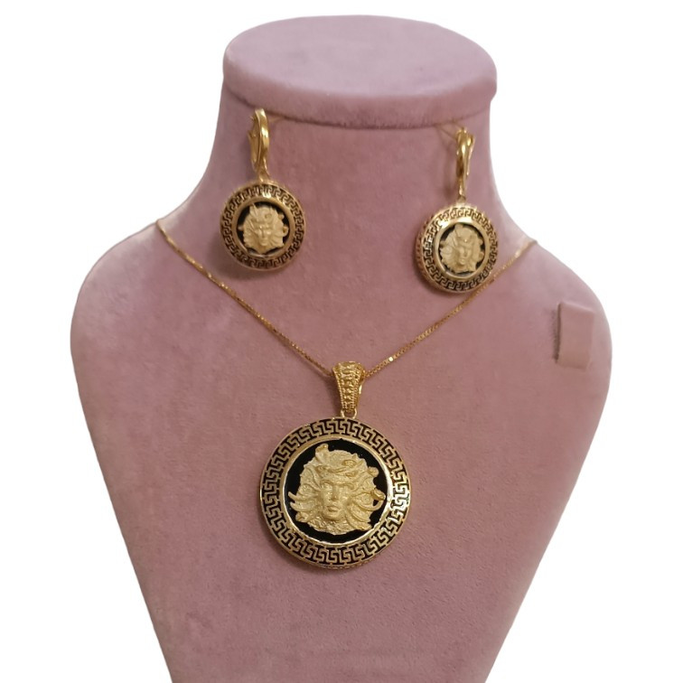 نیم ست نقره زنانه مدل تاج فرشته