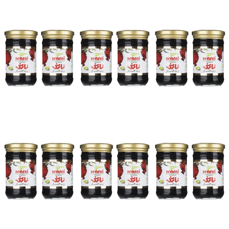 رب انار نارنی - 330 گرم بسته 12 عددی