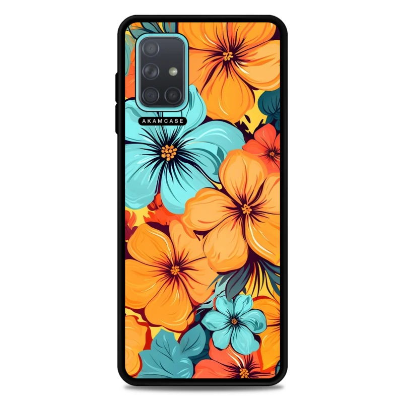 کاور آکام مدل AMC-WSGA71-FLOWERS-38 مناسب برای گوشی موبایل سامسونگ Galaxy A71