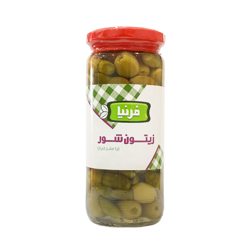شور زیتون با مغز خیار شور فرنیا - 500 گرم