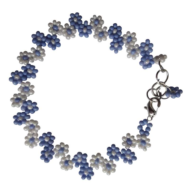 دستبند زنانه مدل بزن به تخته رنگ آبی دستبند زنانه مدل بزن به تخته رنگ آبی