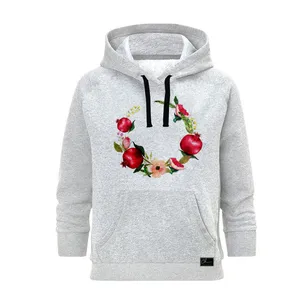 هودی زنانه مدل یلدا کد B199 رنگ طوسی