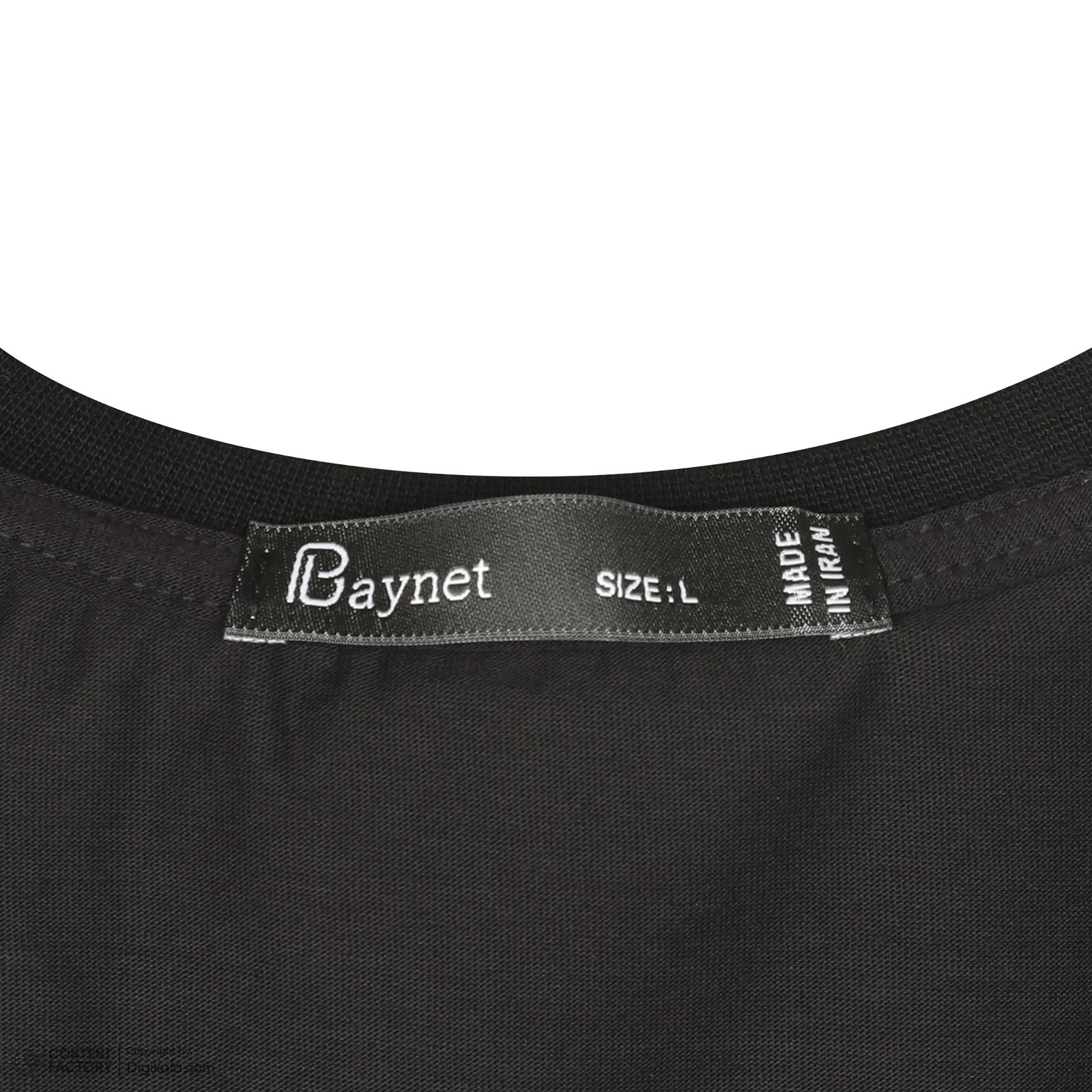 تی شرت آستین کوتاه مردانه باینت مدل 801-1 رنگ مشکی -  - 7