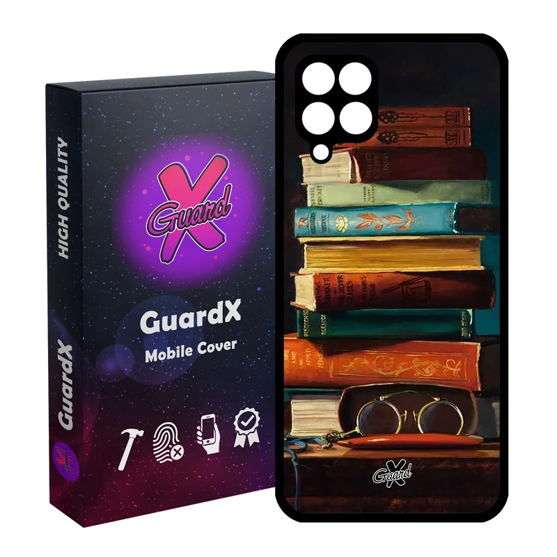 کاور گارد ایکس طرح کتاب مدل Glass10299 مناسب برای گوشی موبایل سامسونگ Galaxy A12