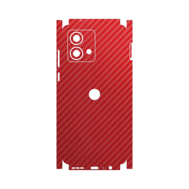 برچسب پوششی ماهوت مدل Red-Fiber-FullSkin مناسب برای گوشی موبایل موتورولا Moto G84