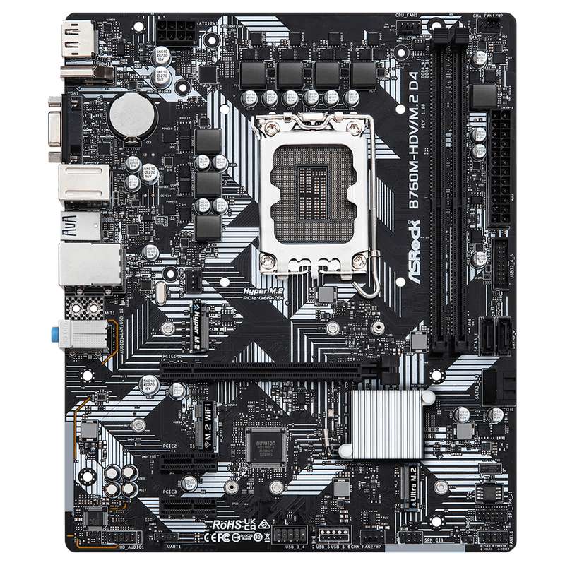 مادربرد ازراک مدل B760M-HDV/M.2 D4