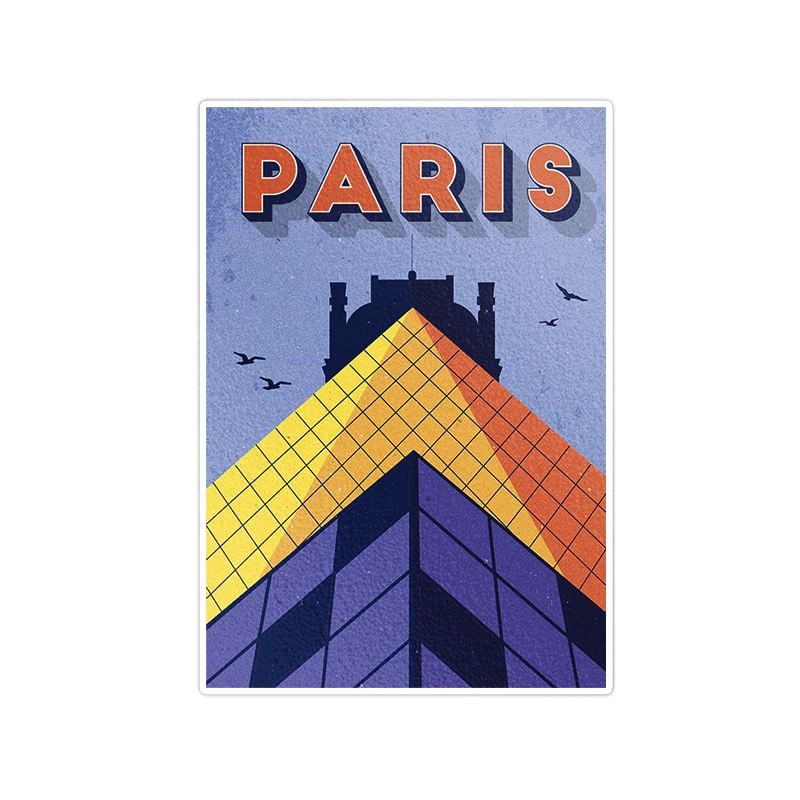 استیکر لپ تاپ ویندی دیزاین طرح paris مدل 1334