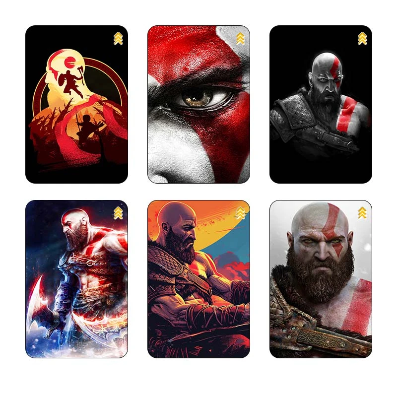 استیکر کارت مدل گاد اف وار God of War کد 94688 مجموعه 6 عددی