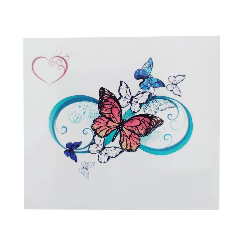 تتو موقت طرح پروانه ی بینهایت