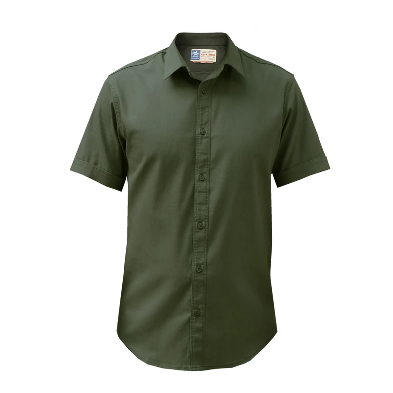 پیراهن آستین کوتاه یقه برگردان مردانه پایتی جامه مدل تارا کد 21459832