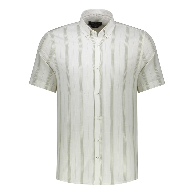 پیراهن آستین کوتاه یقه برگردان مردانه پاتن جامه مدل 04MC8028