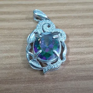 آویز گردنبند نقره زنانه کد ۸۶۹۵