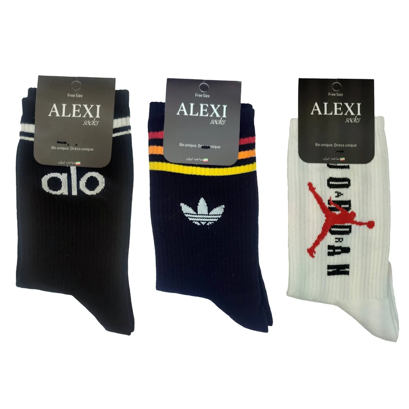 جوراب ساق بلند مدل SC080 بسته 3 عددی