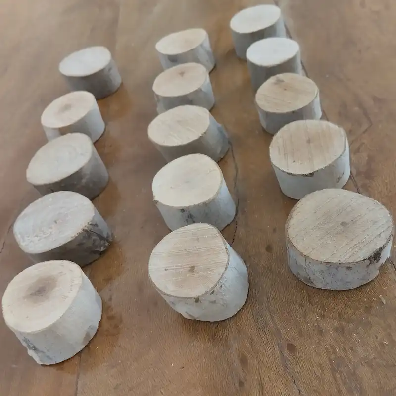 اسلایس چوبی مدل عطارد گرد بسته 15 عددی