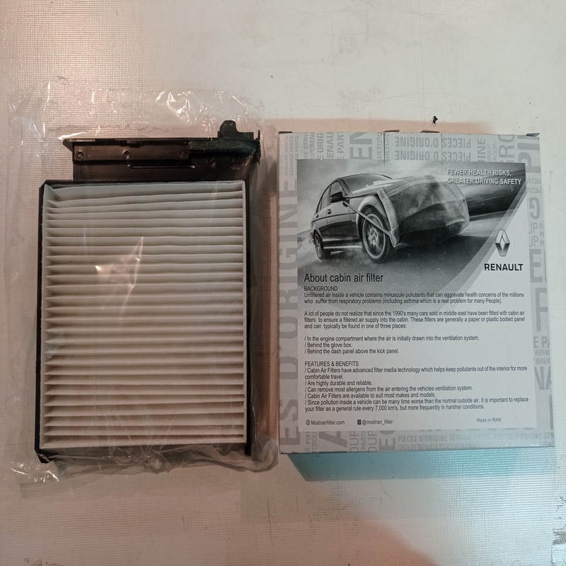 فیلتر کابین خودرو رنو مدل 2835R مناسب برای رنو ساندرو داستر