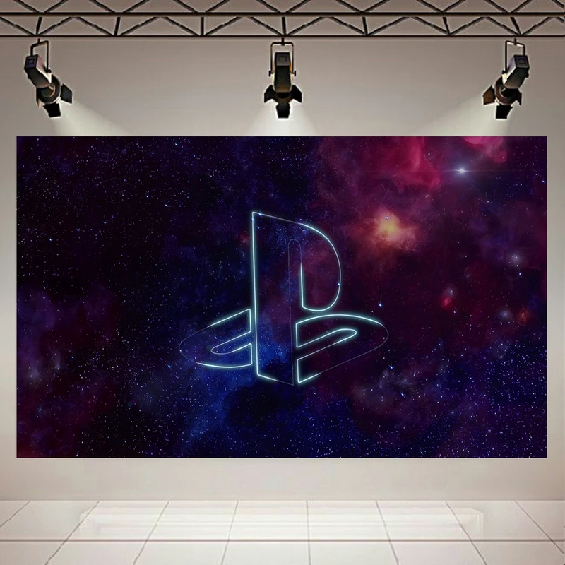 پوستر طرح کهکشان و ستارگان مدل Play Station 4 کد AR12070