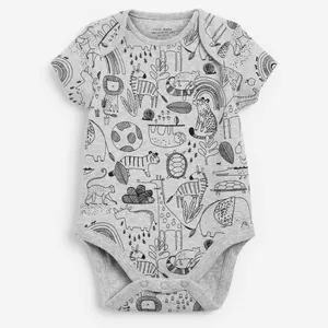 بادی آستین کوتاه نوزادی نکست مدل 587-439-3