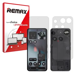 REMAX Resistant model transparent screen protector suitable for Nothing Phone 3 mobile phone along with the back protector
