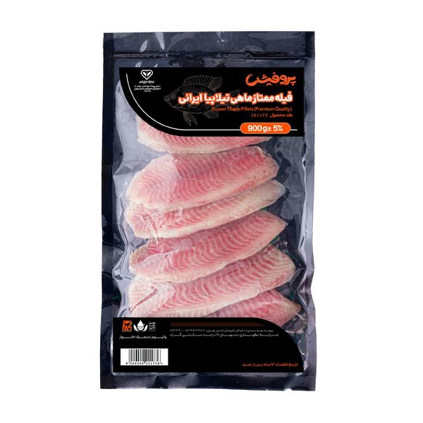 فیله ماهی تیلاپیا منجمد ایرانی پروفیش - 600 گرم