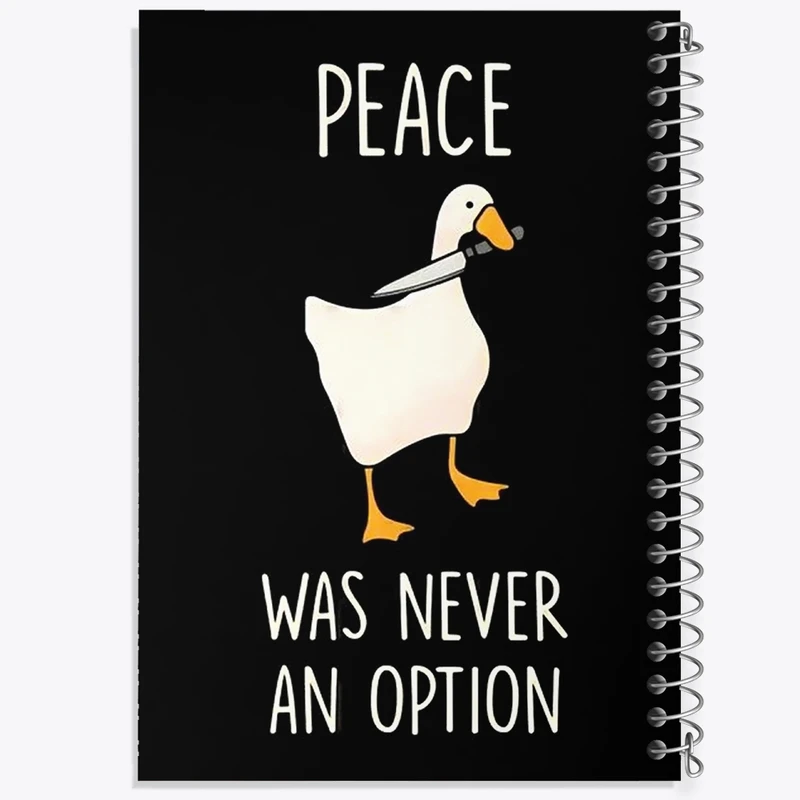 دفتر مشق 50 برگ خندالو طرح Peace Was Never An Option کد F1944