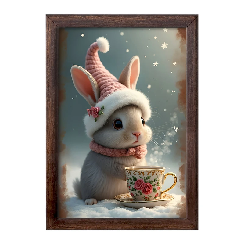 تابلو خندالو طرح خرگوش بامزه کد F9488