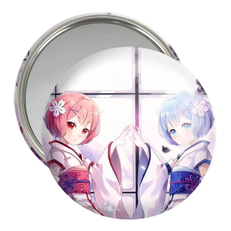 آینه جیبی خندالو مدل رم و رام انیمه ری زیرو ReZero  کد 12839