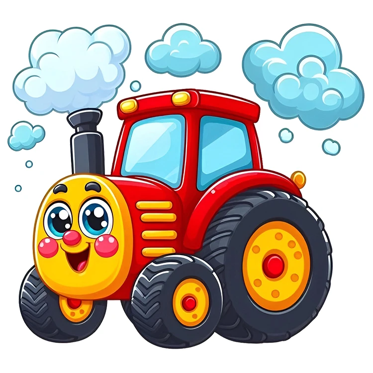 استیکر پارچه و لباس پاد آفرین مدل تراکتور کد DKST593