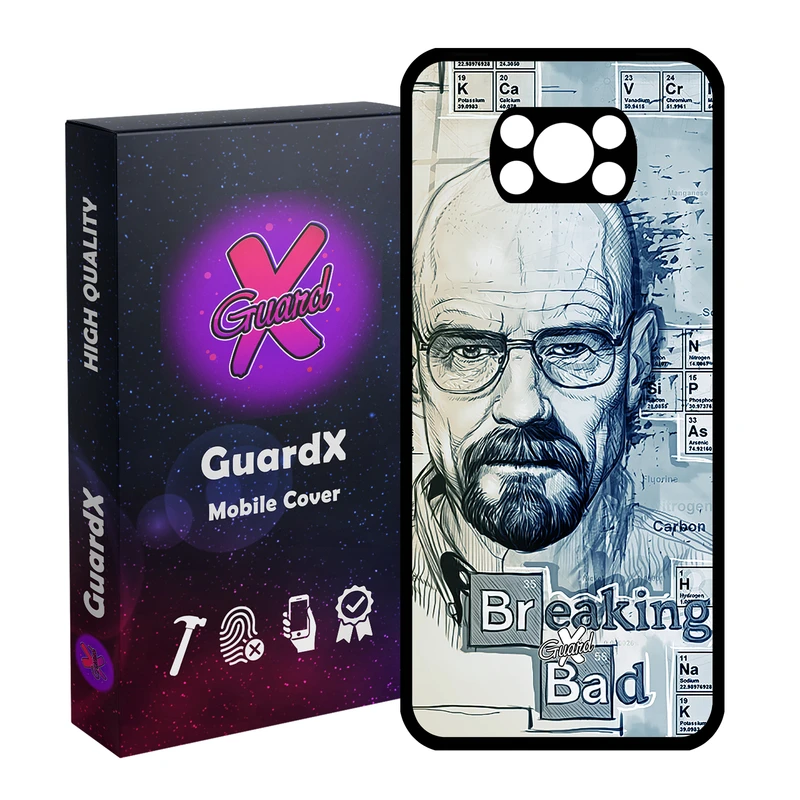 کاور گارد ایکس طرح Breaking Bad مدل Glass10202 مناسب برای گوشی موبایل شیائومی Poco X3 Pro