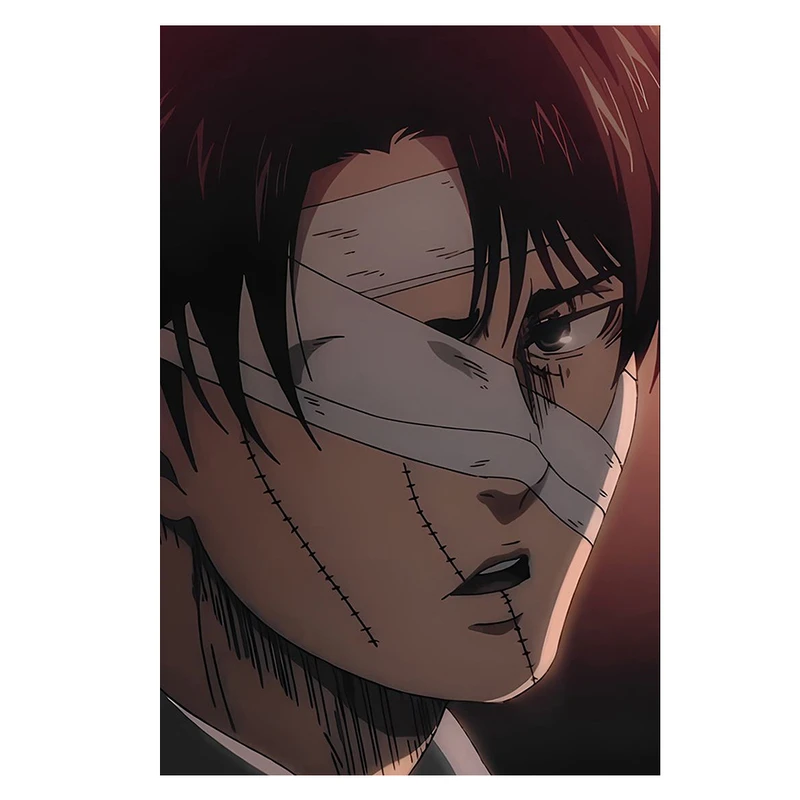 پوستر مدل لیوای اکرمن Levi ackreman طرح انیمه اتک ان تایتان Attack on titan کد 533