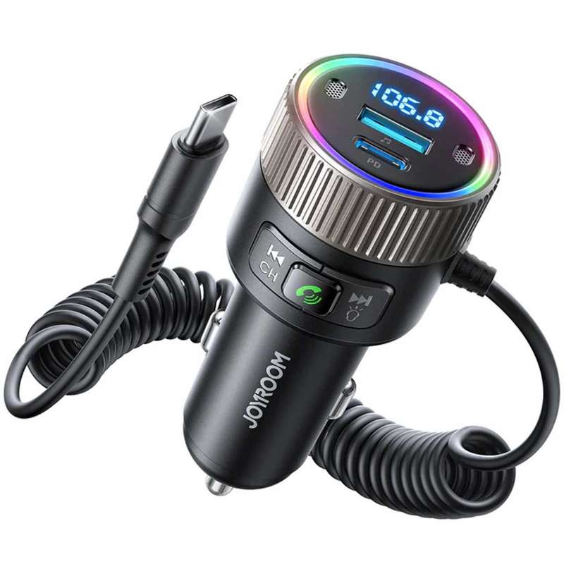 پخش‌کننده اف ام و شارژر فندکی خودرو جوی روم مدل    JR-CCB02 60W