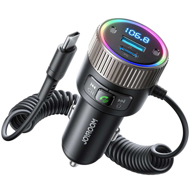 پخش‌کننده اف ام و شارژر فندکی خودرو جوی روم مدل    JR-CCB02 60W