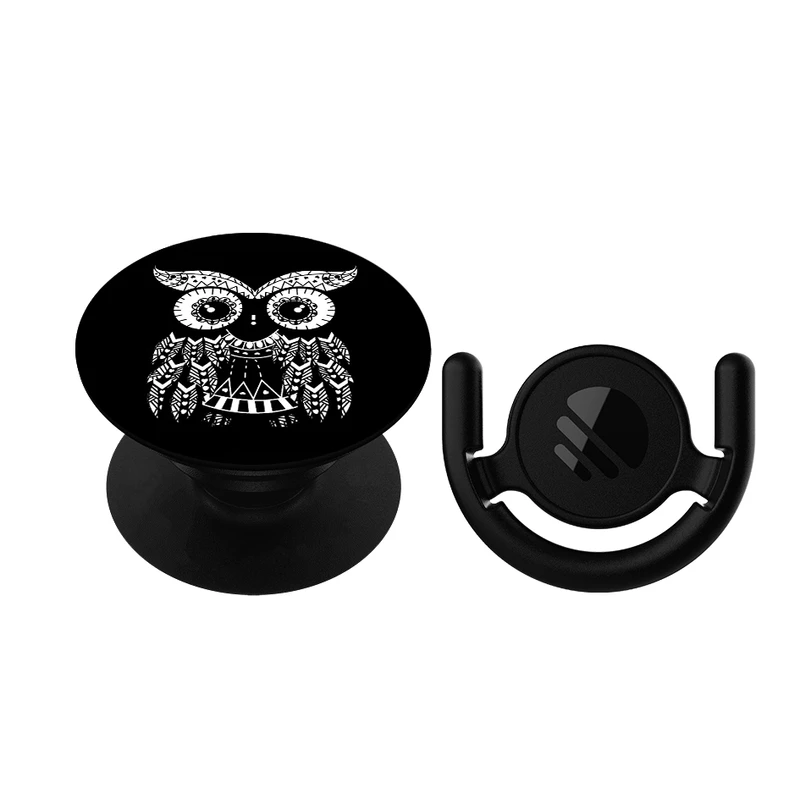 پایه نگهدارنده گوشی موبایل پاپ سوکت مگافون طرح جغد مدل 9210 به همراه پاپ کلیپ