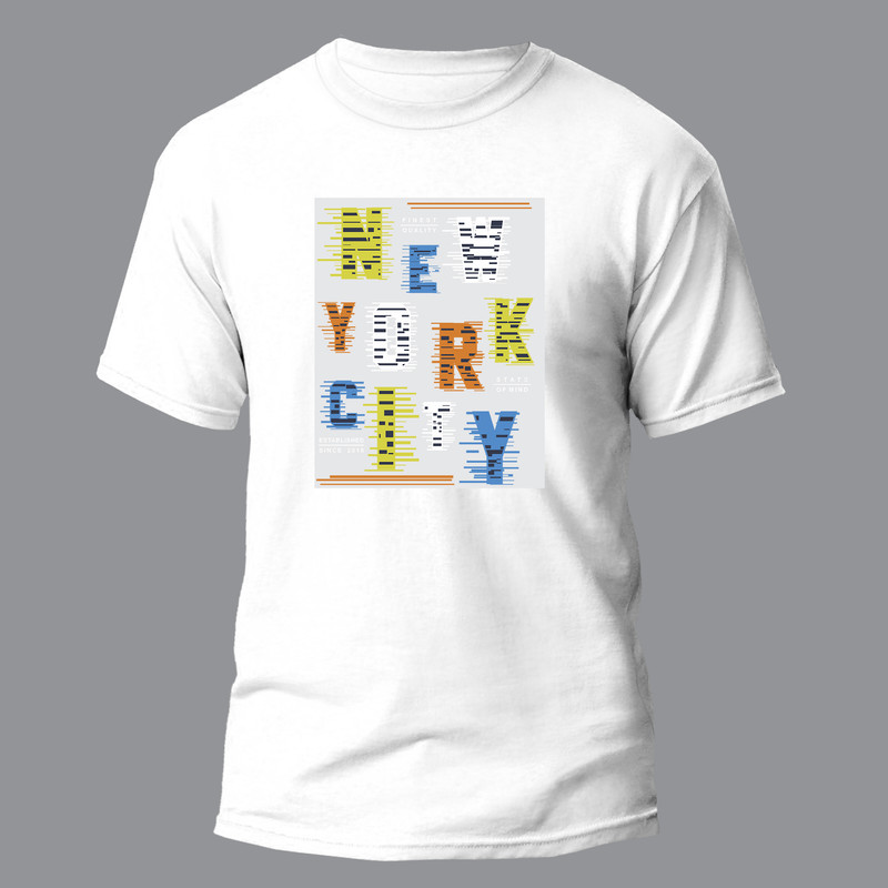 تی شرت آستین کوتاه مردانه مدل نیویورک کد 009