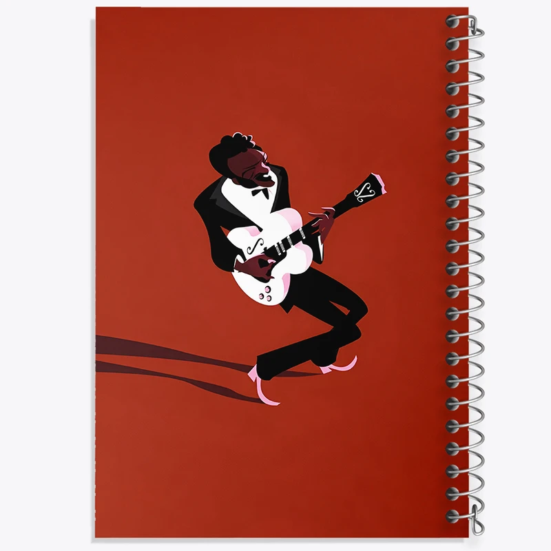 دفتر لیست خرید 50 برگ خندالو طرح نوازنده گیتار کد F7406