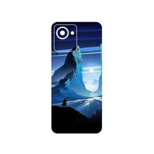 MAHOOT Blue Mountains Digital Art Cover Sticker for Realme C30s