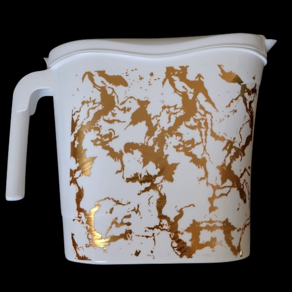 ظرف پودر رختشویی مدل گلد طرح ماربل ظرف پودر رختشویی مدل گلد طرح ماربل