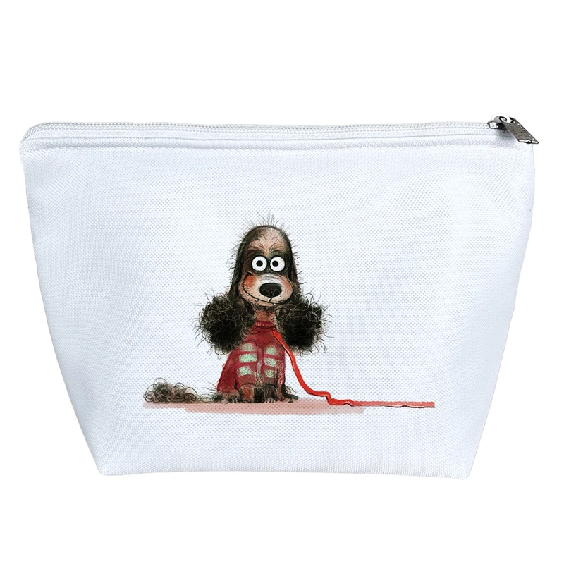 کیف لوازم آرایش دخترانه خندالو مدل سگ نژاد کاوالیر کد 2955