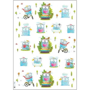 کاغذ کادو طرح کودکانه کد 141 بسته 5 عددی