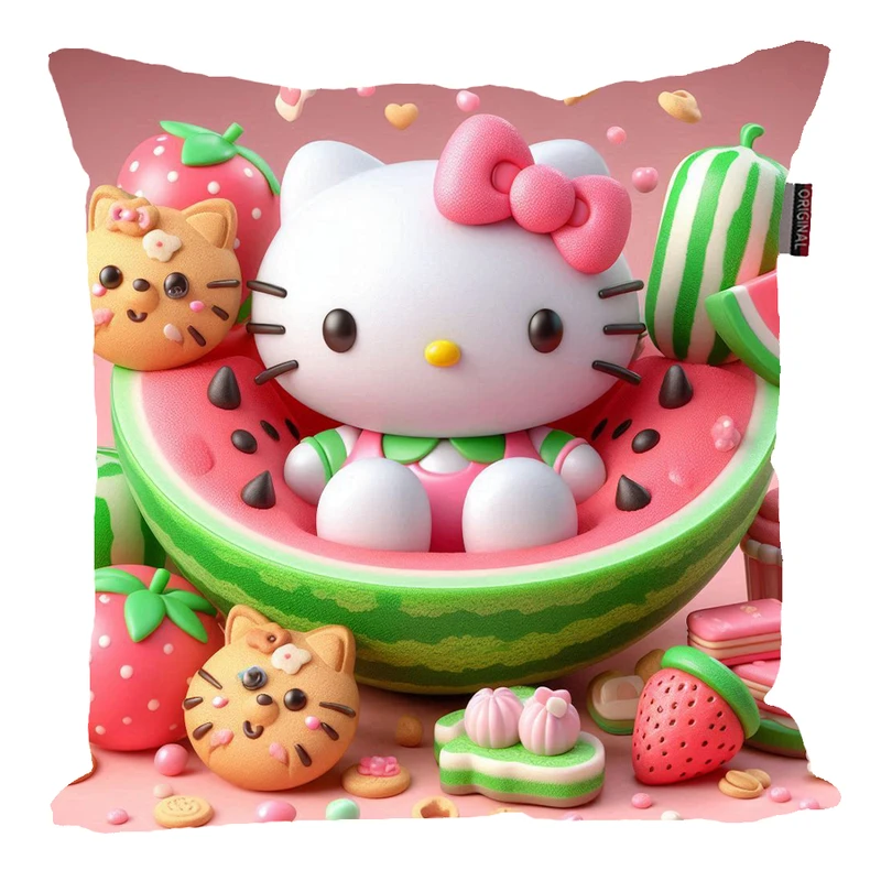 کوسن پاد آفرین مدل کیتی طرح هندوانه و شب یلدا کد B820