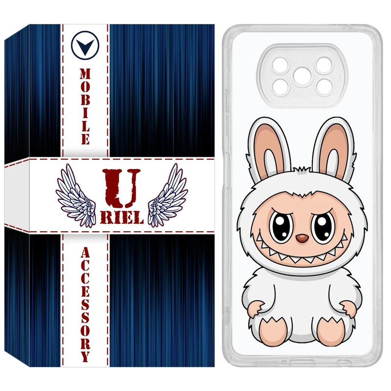 کاور یوریل مدل Clear کد 113 طرح لبوبو مناسب برای گوشی موبایل شیائومی Poco X3 / X3 Pro / X3 NFC