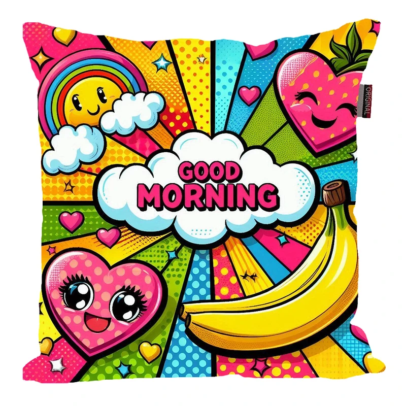 کوسن پاد آفرین مدل فانتزی طرح عروسکی صبح بخیر کد PK30333